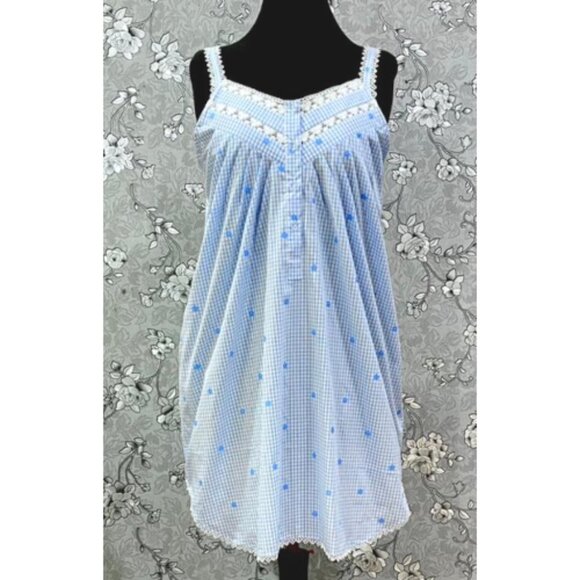 SoieRose 100% Cotton Victorian Nightgown with Floral Embroidery | SR-1241 - Picture 1 of 7